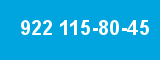 922 115-80-45 922 115-80-45